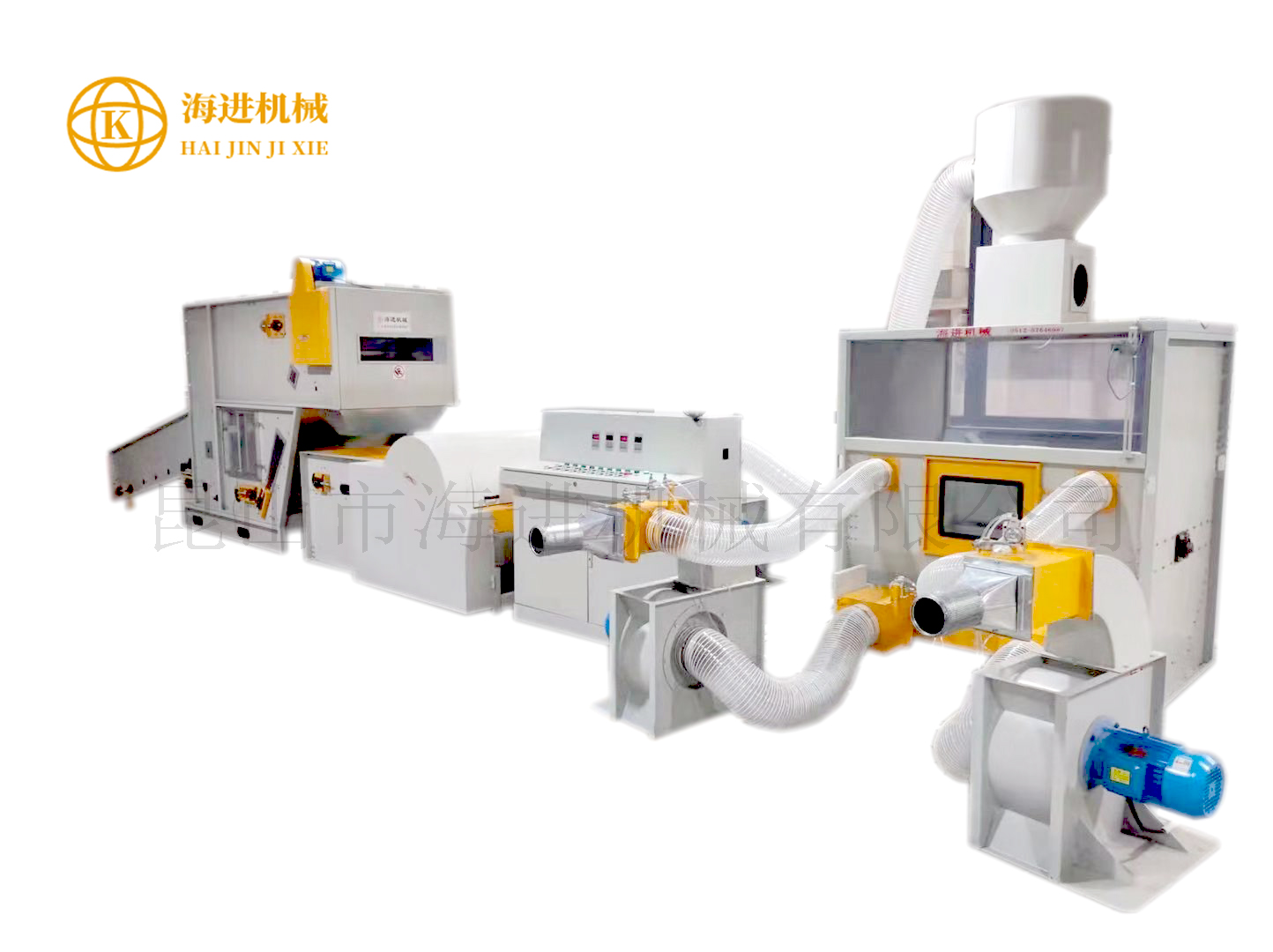 HJCM-化纖混合鴨毛碎海綿充棉機